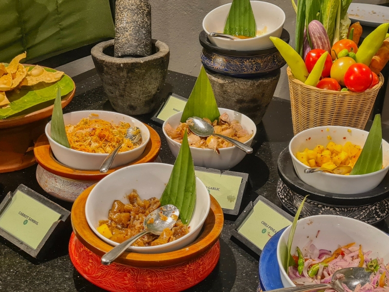 Restaurant Jetwing Lake Dambulla met gezin