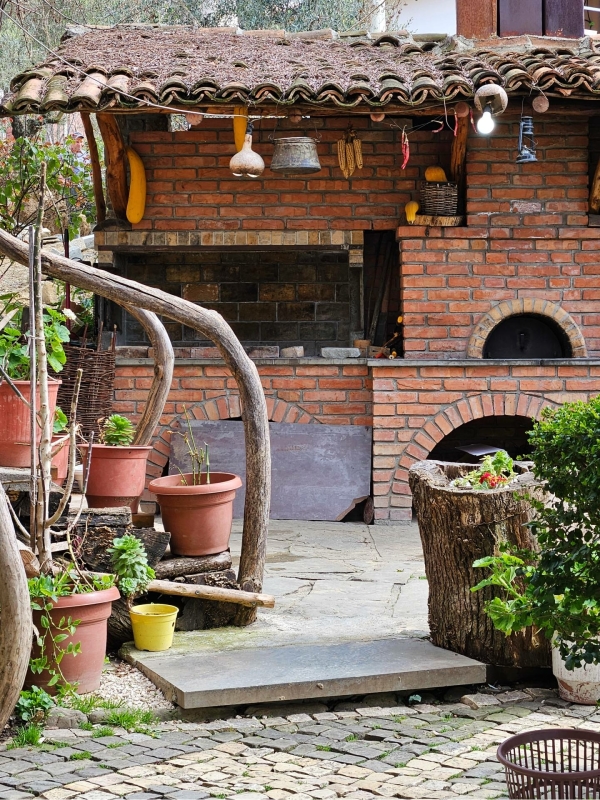 Restaurant Roshniku terras kookworkshop Albanie