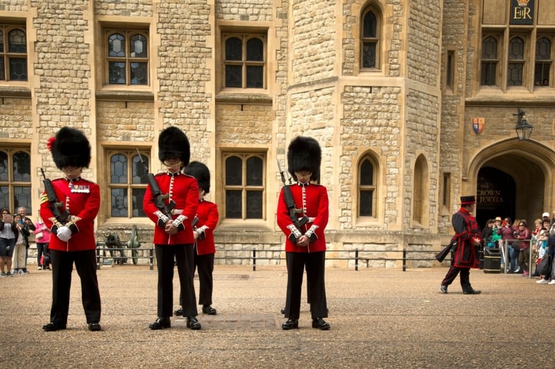 Royal Guard bij Tower of London