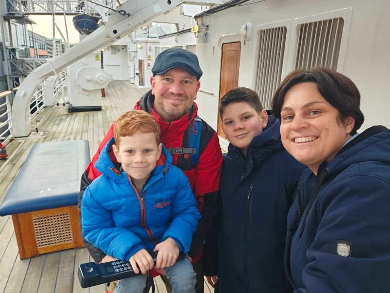 Royal Yacht Britannia met kinderen
