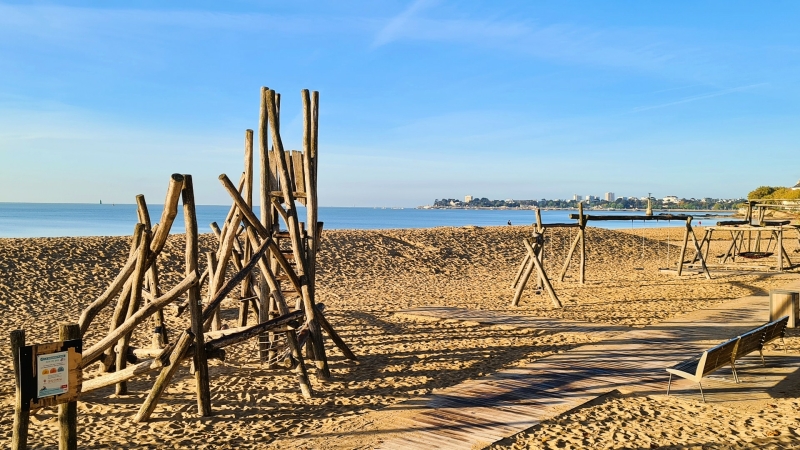 Saint-Nazaire speeltuin aan het strand