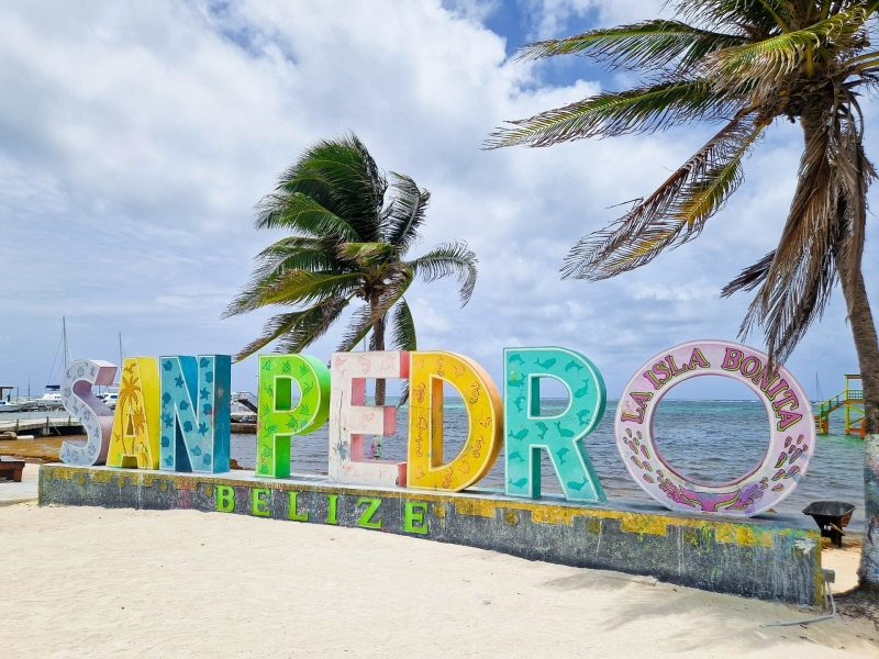 San Pedro Belize met gezin