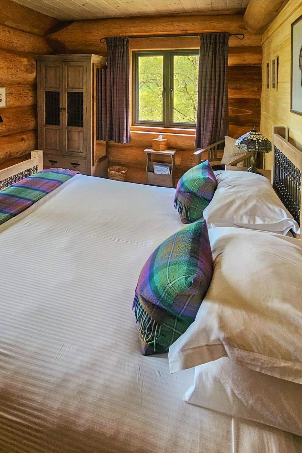 Slaapkamer Eagle Brae Log Cabins Schotland