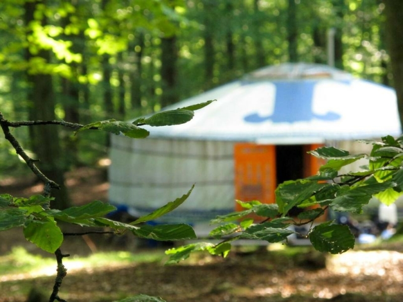 Slapen in een yurt in Zweden
