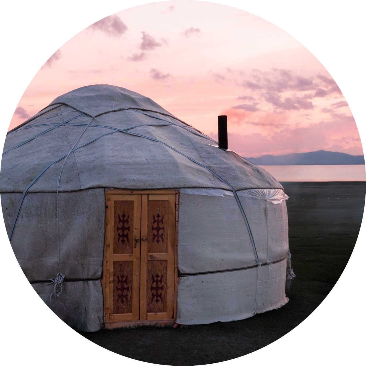 Slapen in een yurt Kirgistan met kinderen