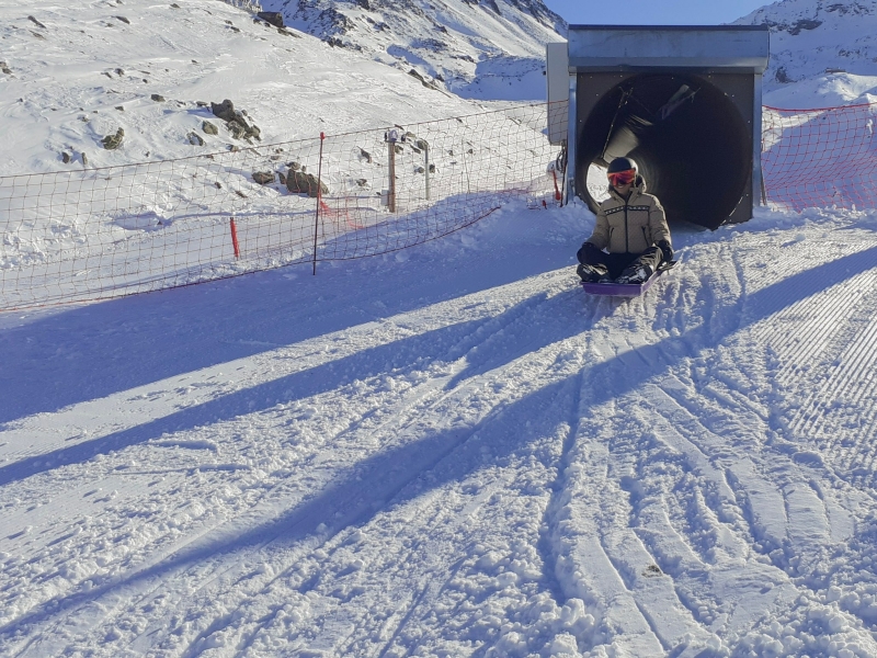 Sleepiste Val Thorens rodelen