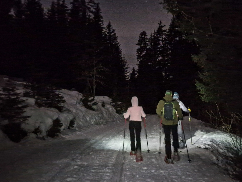 Sneeuwschoenwandeling Frankrijk met gezin