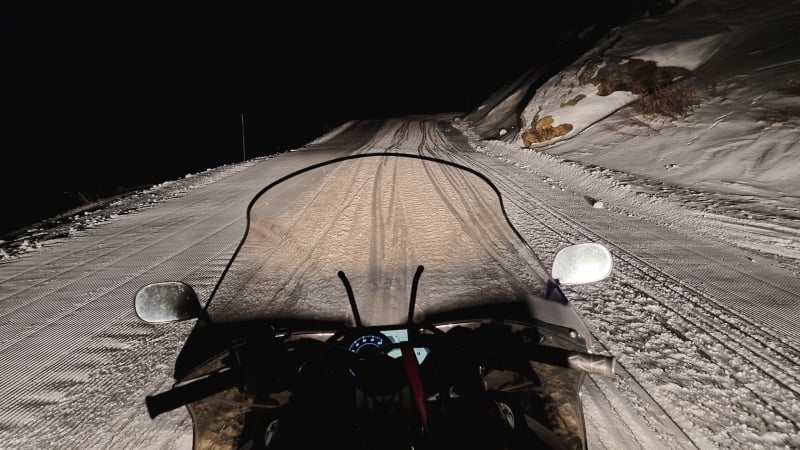 Sneeuwscooter rijden Les 3 Vallees