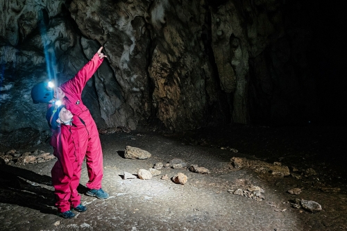 Spéléologie Ardeche met gezin