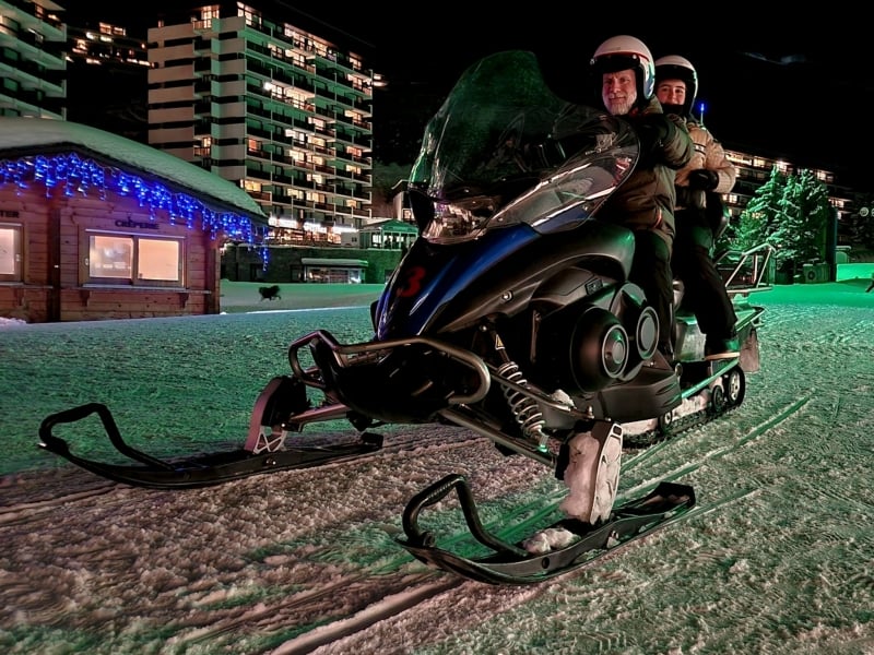 Tocht met de sneeuwscooter Les Menuires