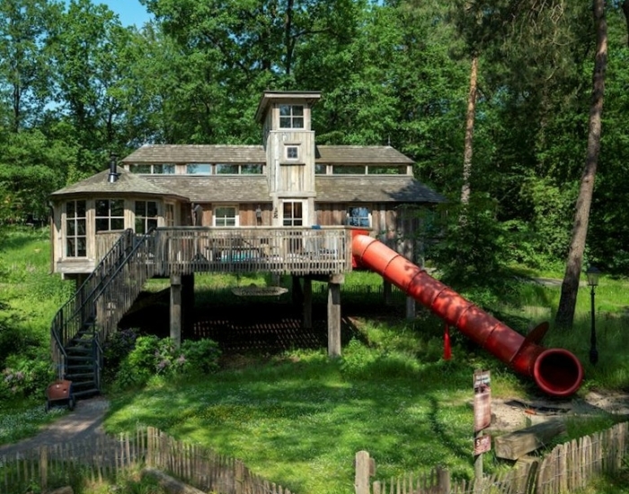 Boomhut Landal Miggelenberg met glijbaan