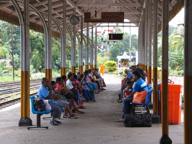 Treinstation in Sri Lanka