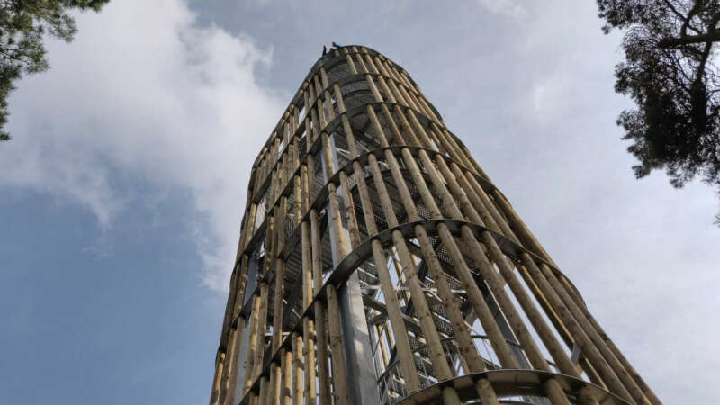 Uitkijktoren Herperduin met kinderen