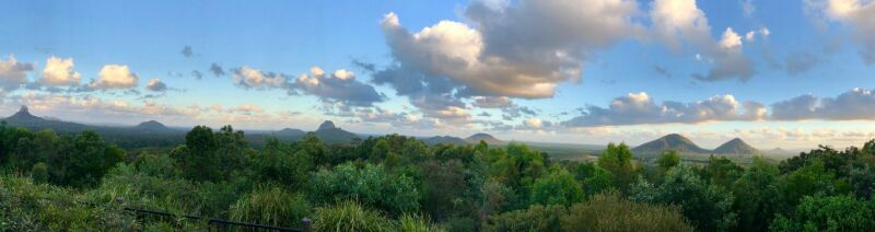 Brisbane met kinderen: uitzicht over de Glass House Mountains (lookout)