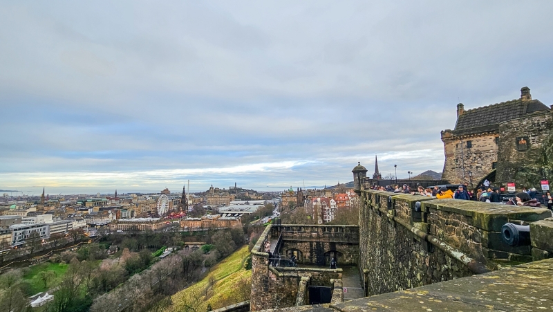 Uitzicht vanuit Edinburgh Castle