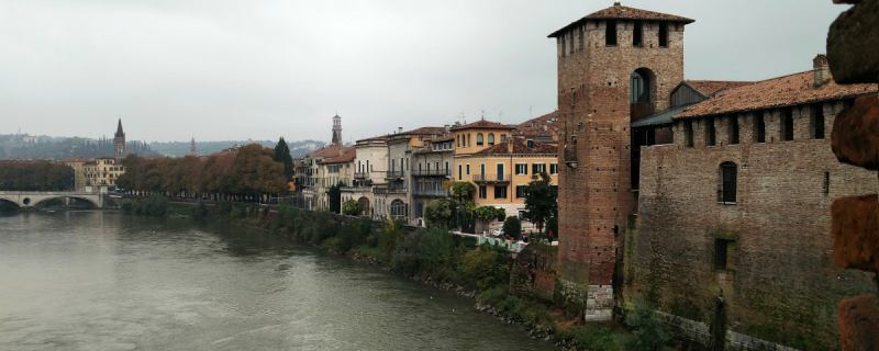 Uitzicht over Verona vanaf Castelvecchio