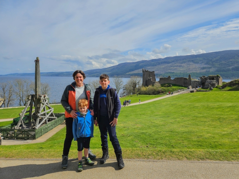 Urquhart Castle Loch Ness met kinderen