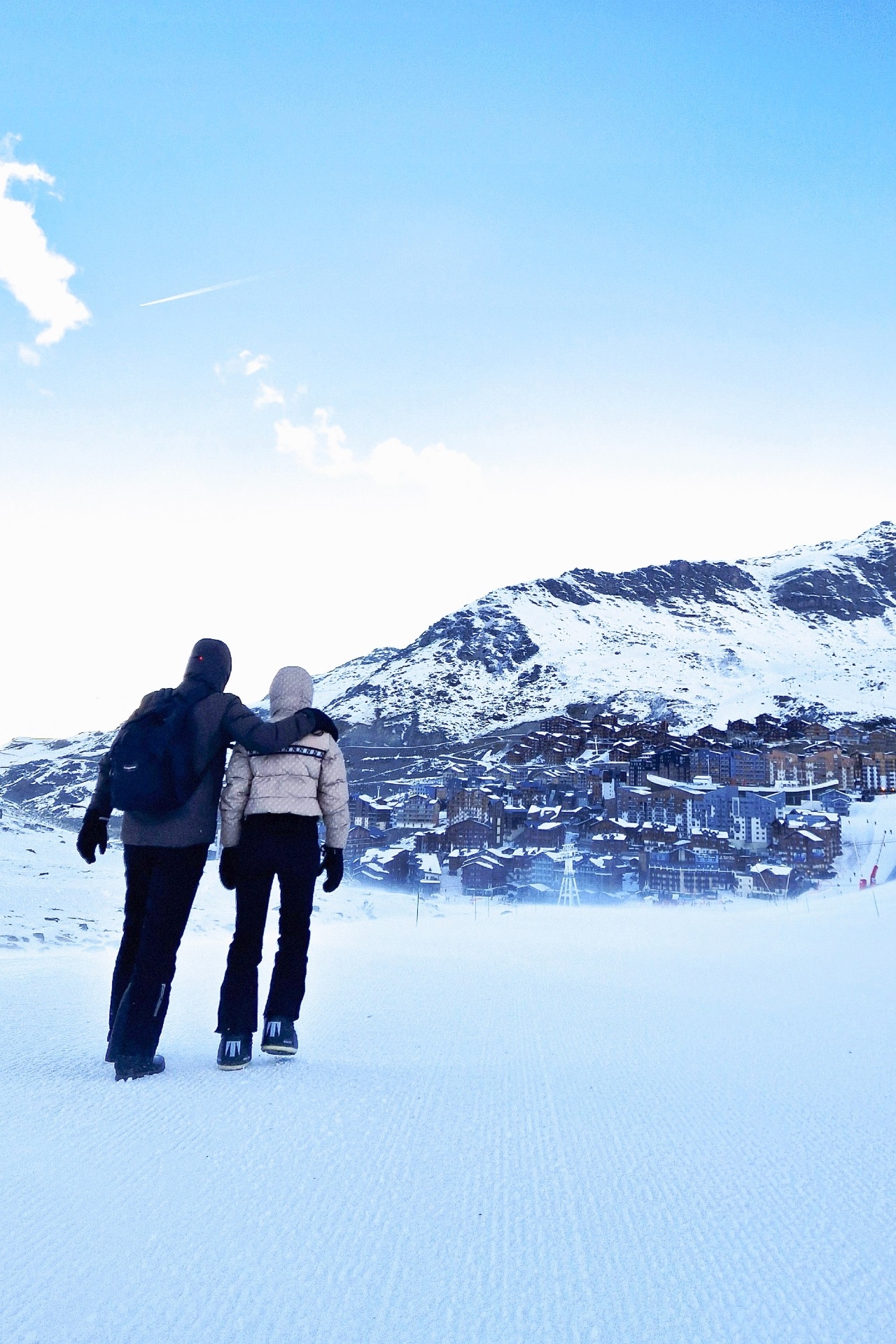 Val Thorens uitzicht piste