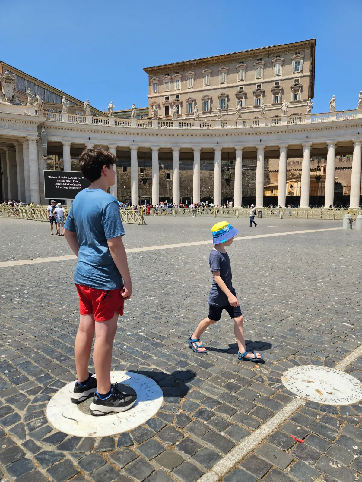 Vaticaanstad bezoeken met kinderen tijdens onze stedentrip in Rome