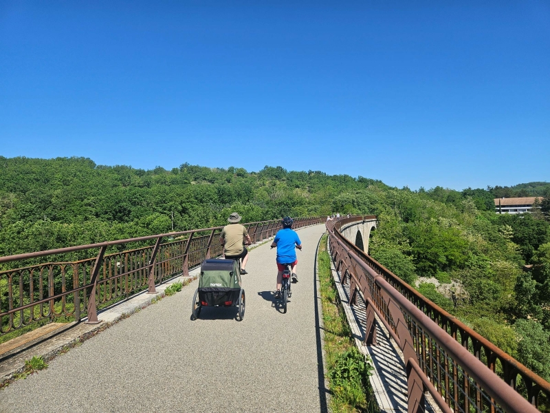 Via Ardèche fietsen met kinderen