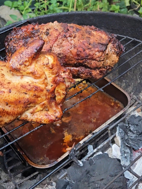 Vlees op de BBQ Vlees op de BBQ