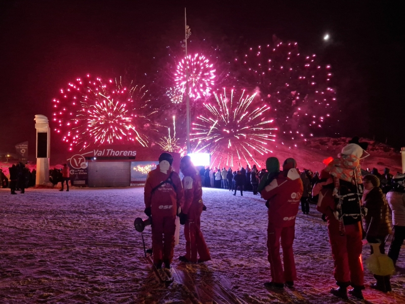 Vuurwerk wintersport Val Thorens Vuurwerk wintersport Val Thorens