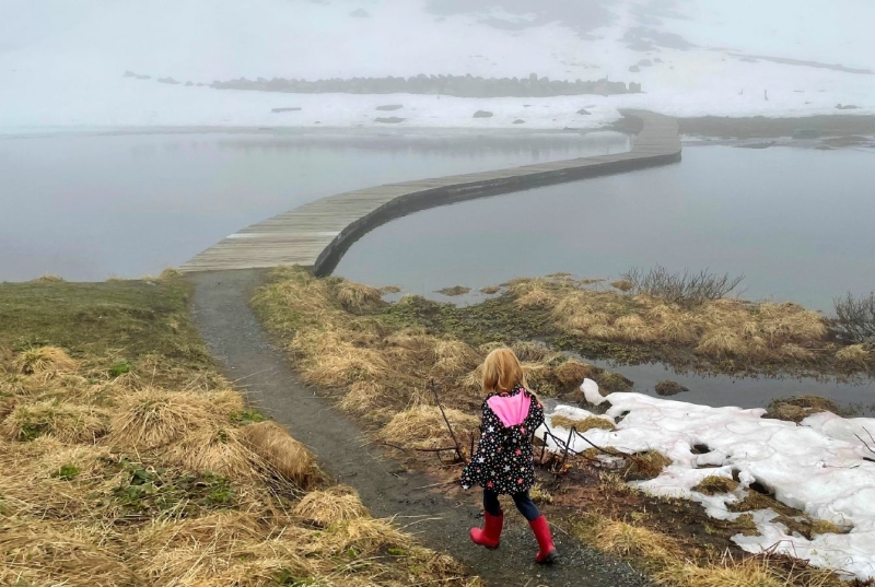 Wandelen bij Fuscher Lacke met kinderen