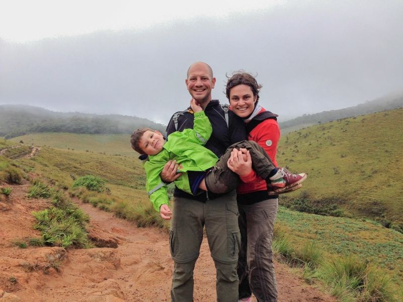 Wandelen bij Horton Plains met gezin