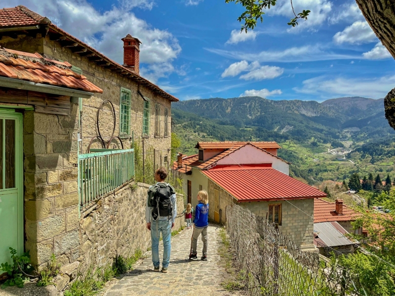 Wandelen door Metsovo