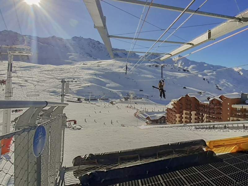 Zipline Val Thorens met tiener