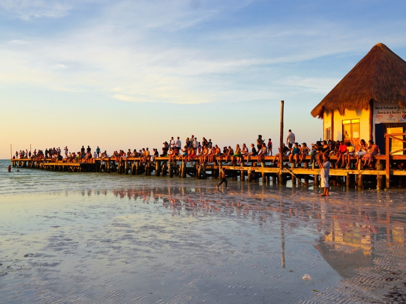 Zonsondergang Isla Holbox