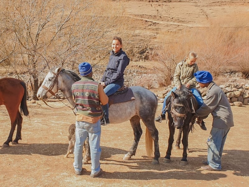 Zuid-Afrika met kinderen, paardrijden