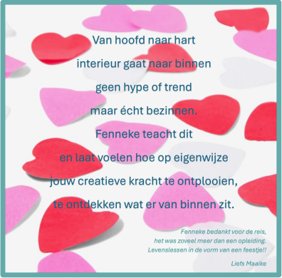 ex cursist over de Energetische interieuropleiding vanuit Voelen wat een ex cursist heeft ervaren tijdens de de Energetische interieuropleiding vanuit Voelen