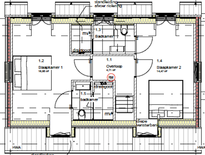 onrustige indeling onpraktische indeling plattegrond