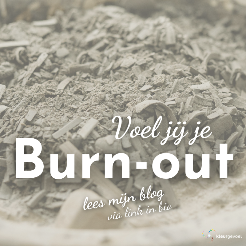 afbeelding van een schaal met as, met daarbij de tekst Voel jij je burn-out lees mijn blog