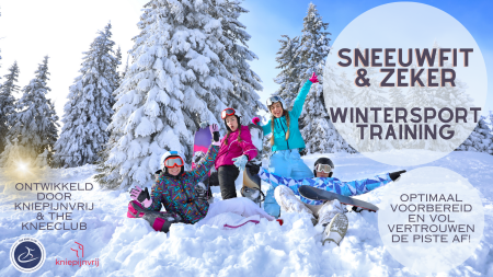 Met het SneeuwFit & Zeker Wintersport trainingsprogramma ga jij vol vertrouwen de piste op. Train je knieen sterk met dit programma van Kniepijnvrij en The KneeClub