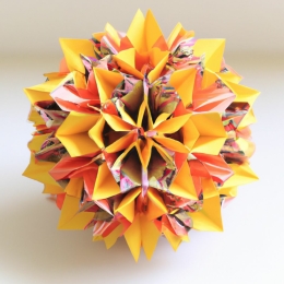 Kusudama leren vouwen met papier Knutselclub