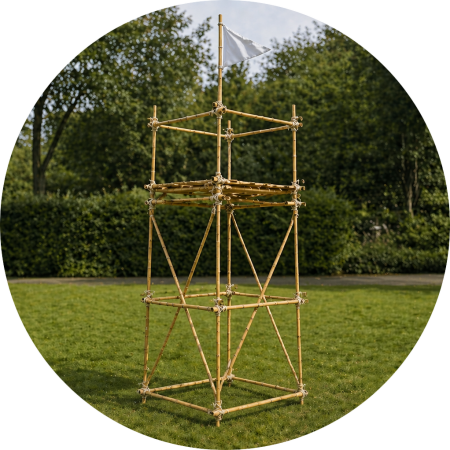 Bamboe Toren Bouw je eigen toren van bamboe