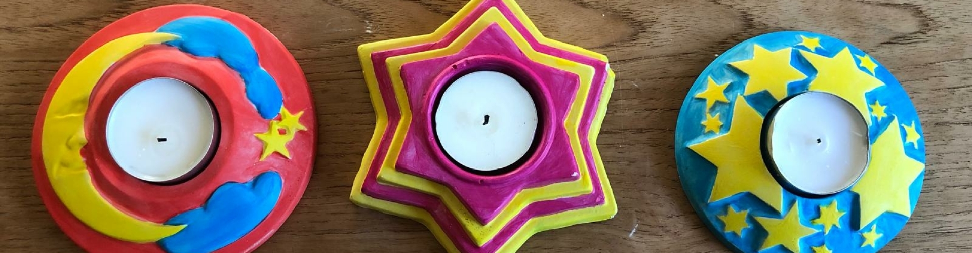 waxinelichthouder kerstactiviteit kinderen