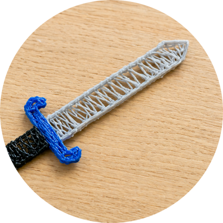 maak een zwaard met de 3d pen 3d pen zwaard