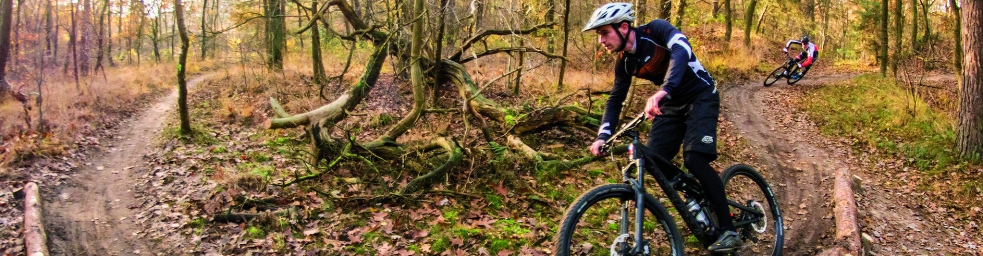 Mountainbike parcours bij pannenkoekenhuis Koeckers Den Hout met mogelijkheid tot het huren van een mountainbike via de website.