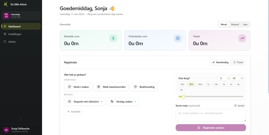 De Stille Admin App