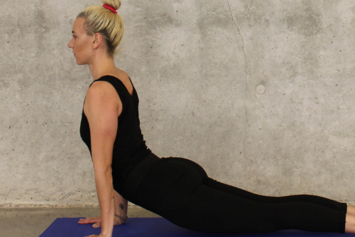 flexibele rug yoga houding