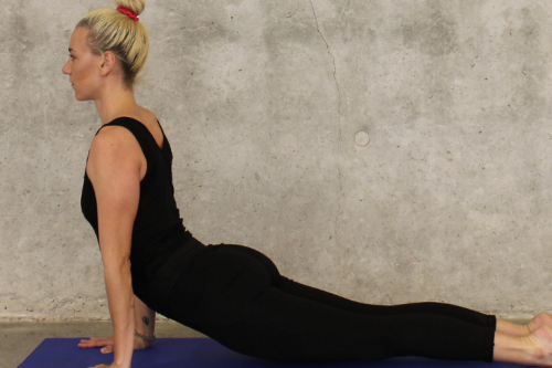 flexibele rug yoga houding