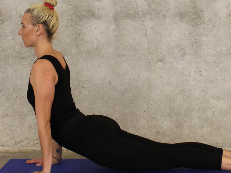 flexibele rug yoga houding
