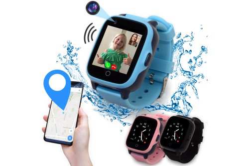 GPS smartwatch kind W2 videobellen blauw lang
