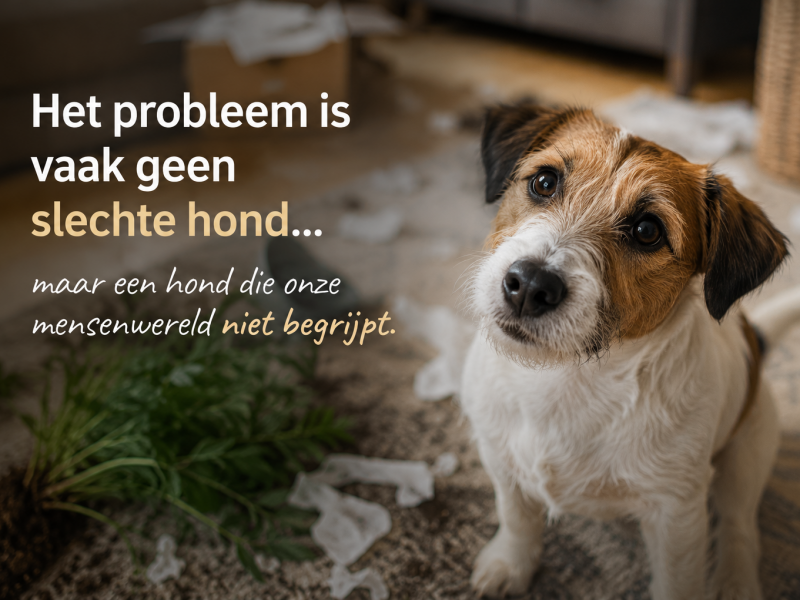 Waarom doet hij dat nu hond begrijpt mensenwereld niet