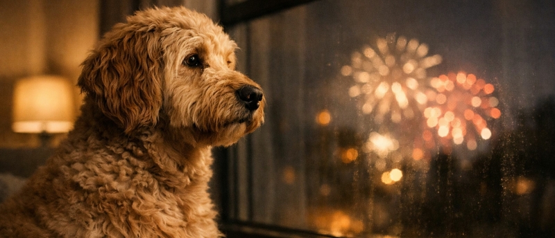 labradoodle-vuurwerk-bij-het-raam
