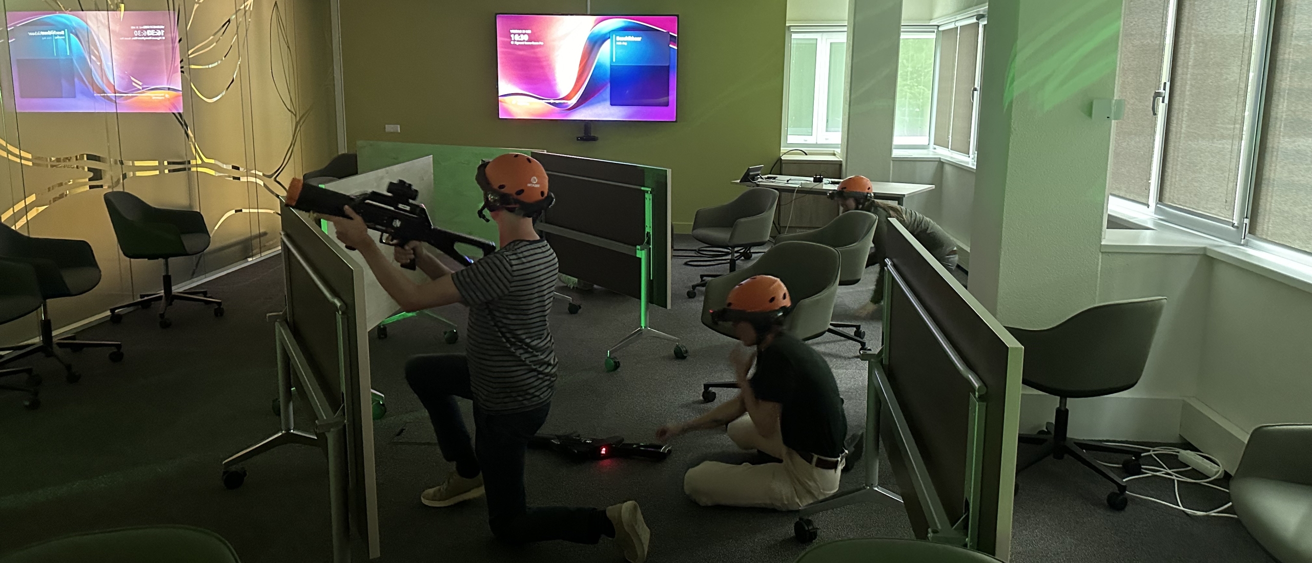 Lasergamen op kantoor: ‘een slagveld in de vergaderruimte’