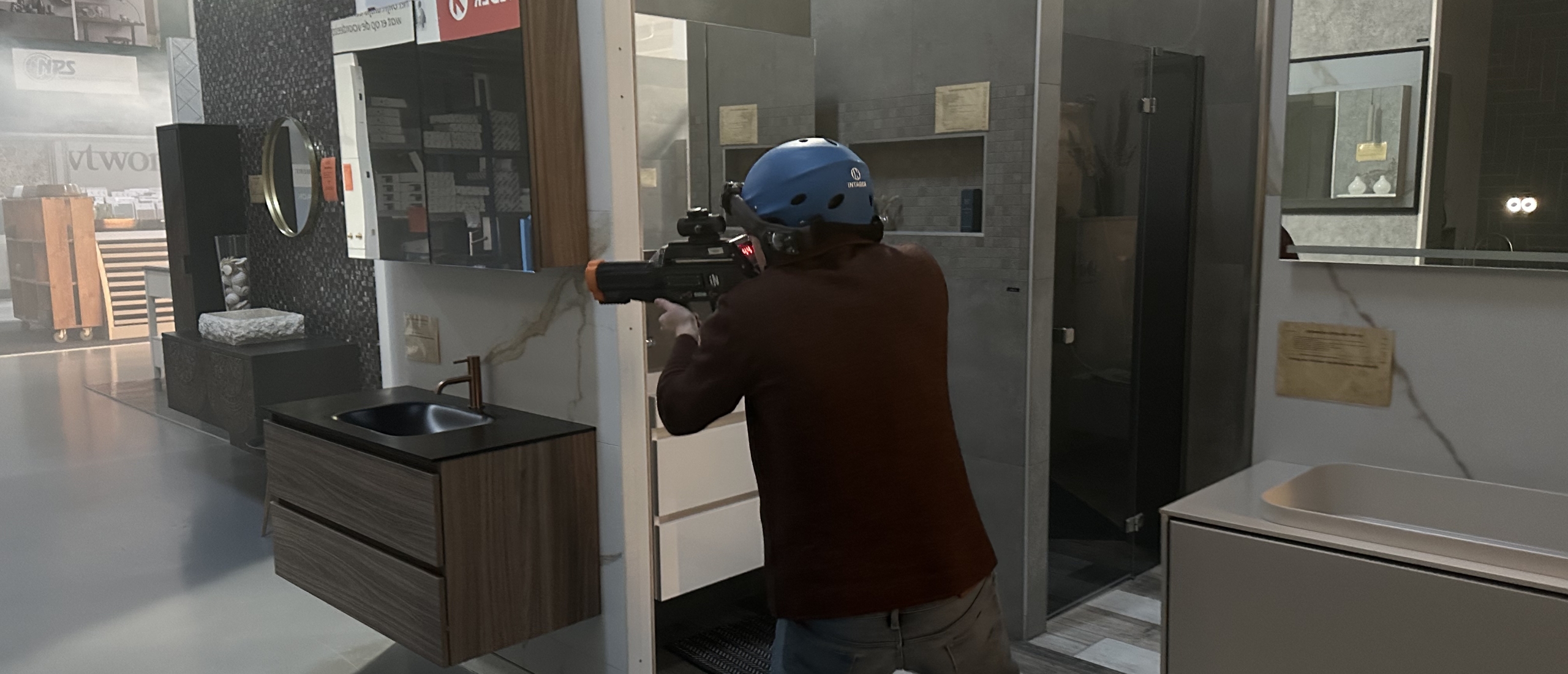 Spanning na sluitingstijd: lasergamen in de winkel